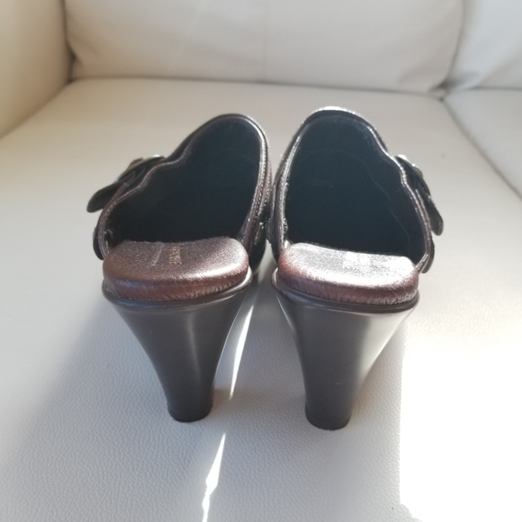 EUROstep brown leather maggie clogs size 8M - Picture 4 of 8